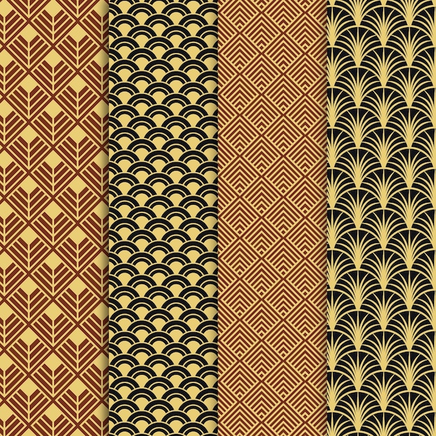 Art deco pattern collection