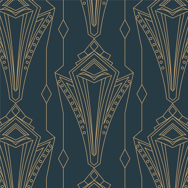 Art deco pattern design