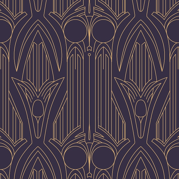 Art deco pattern design