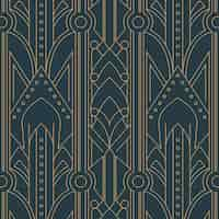 Free vector art deco pattern design