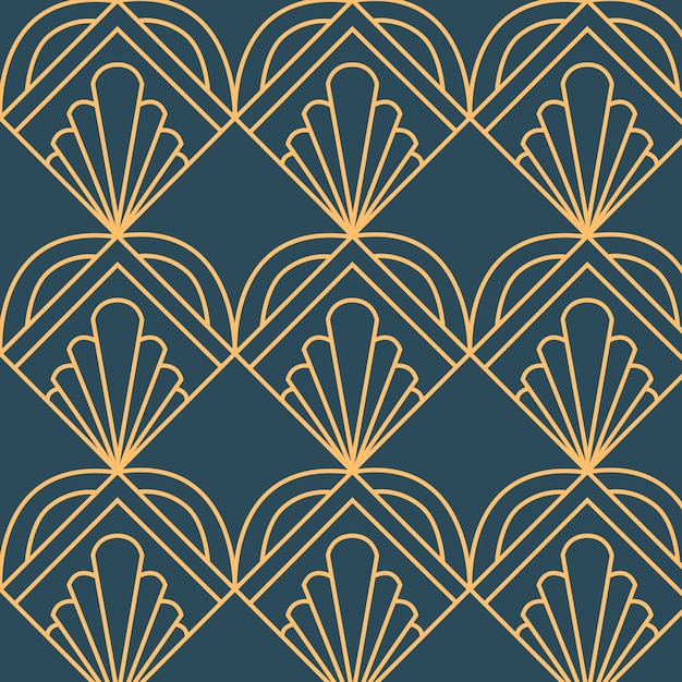 Free vector art deco pattern design