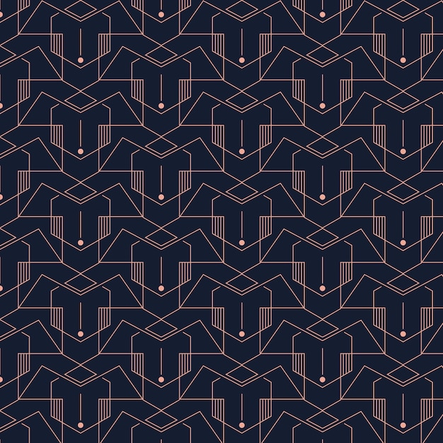 Free vector art deco pattern design