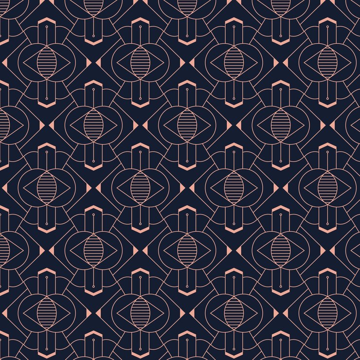 Free Vector art deco pattern design