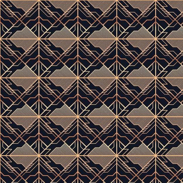 Free vector art deco pattern design