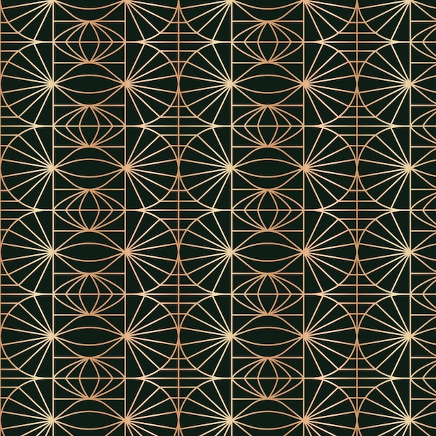 Free vector art deco pattern design