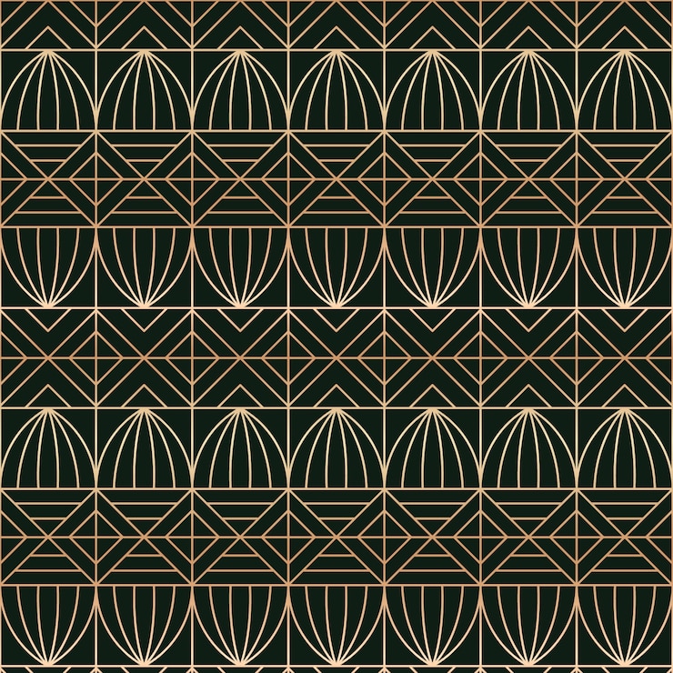 Free Vector art deco pattern design