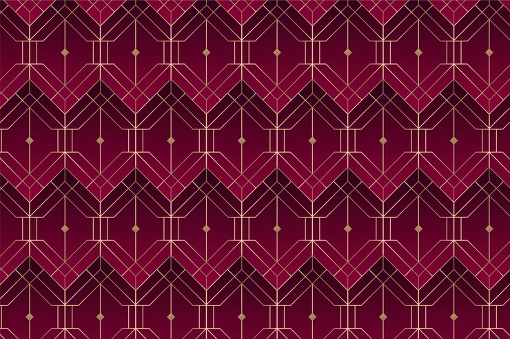 Free Vector art deco pattern design