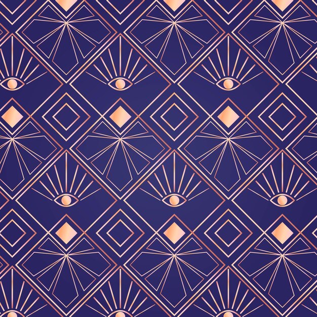 Art deco premium gradient pattern