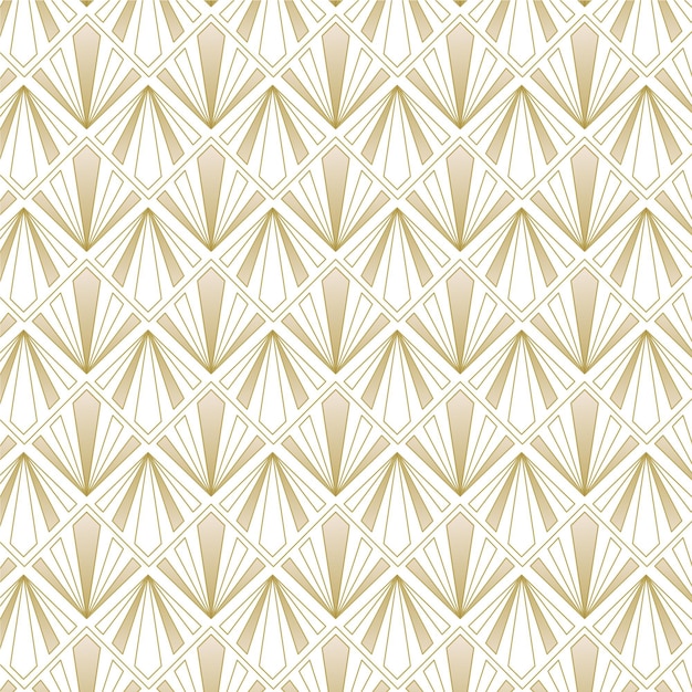 Art deco seamless golden details pattern