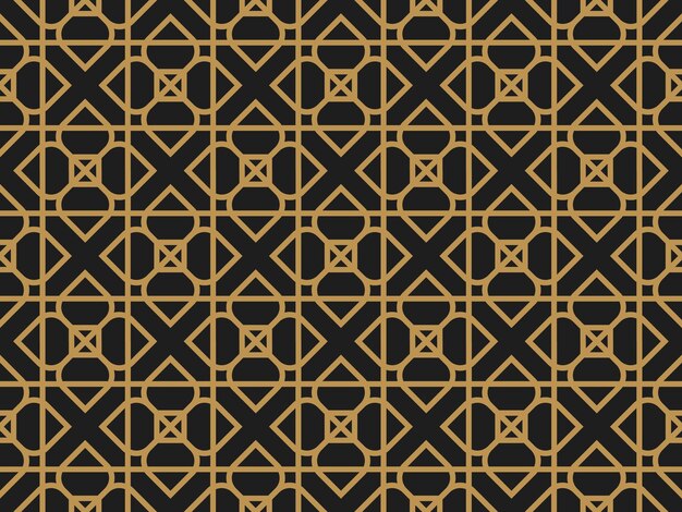 黒と金のモダンモザイク壁紙 無料のベクター