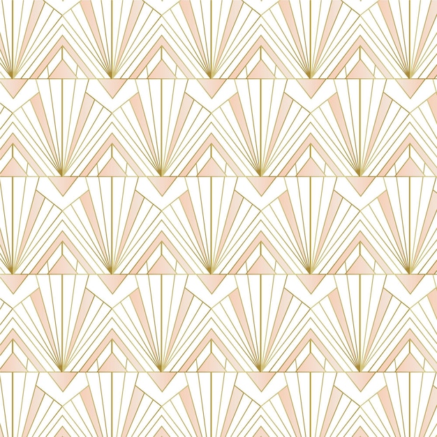 Free vector art deco vintage seamless pattern