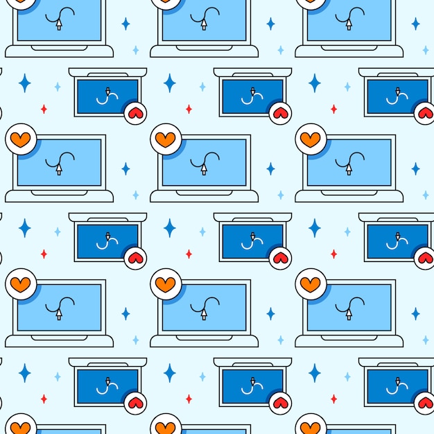 Бесплатное векторное изображение Искусство инструменты и материалы творческий значок бесшовные модели