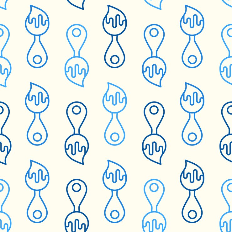Free Vector art tools and materials creative icon seamless pattern