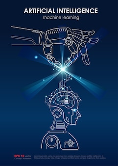 인공 지능 및 기계 학습 포스터