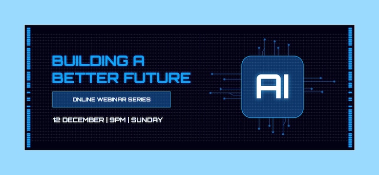 Free Vector artificial intelligence concept facebook cover