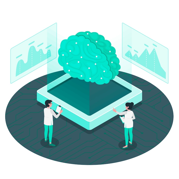 Free Vector artificial intelligence concept illustration