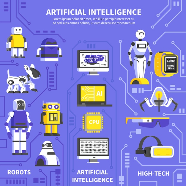 Infographics di intelligenza artificiale