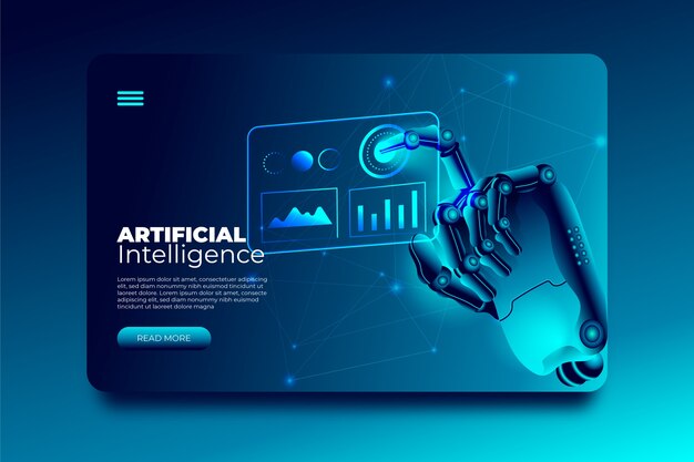 Artificial intelligence landing page