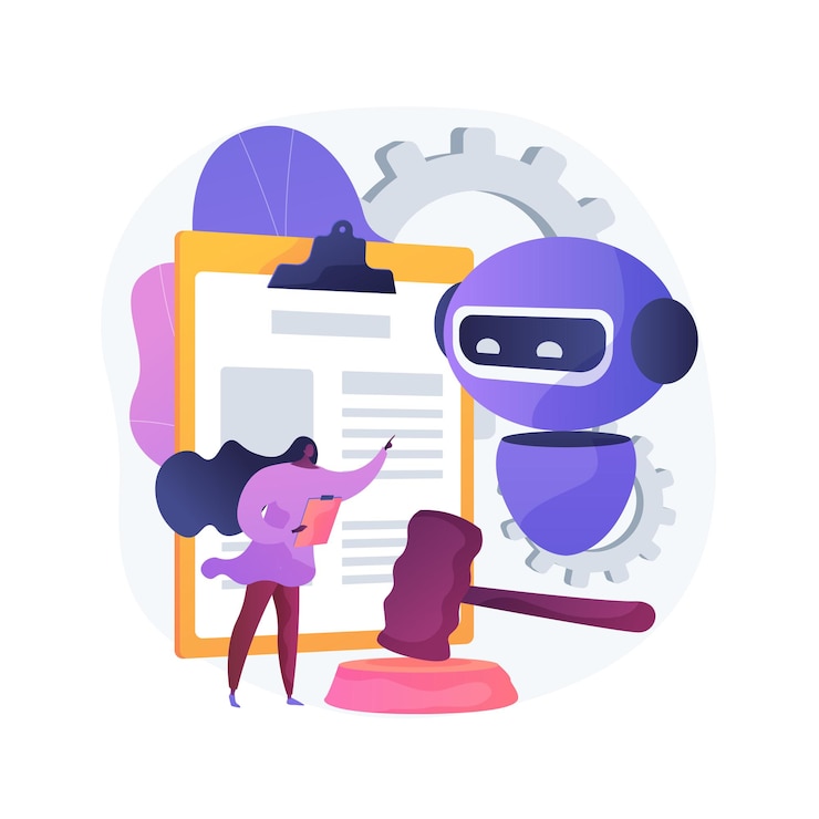 Free Vector artificial intelligence regulations abstract concept illustration