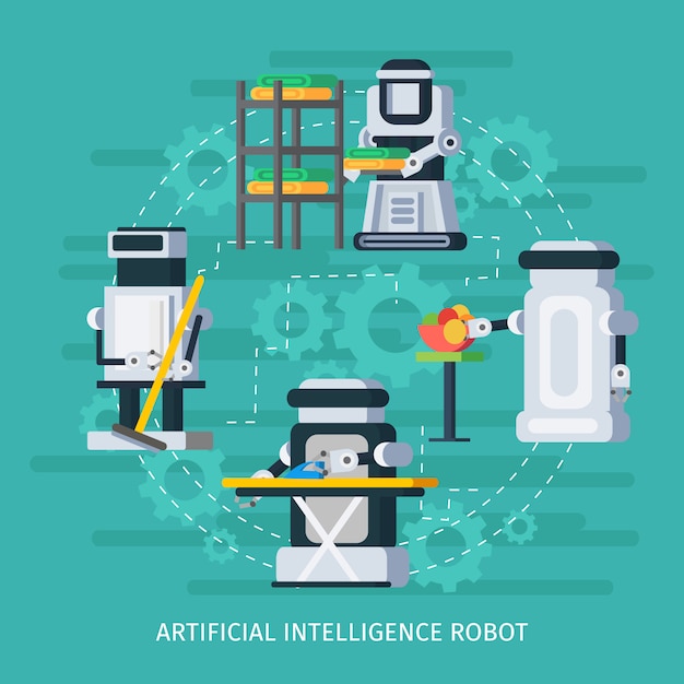 Composizione rotonda di intelligenza artificiale