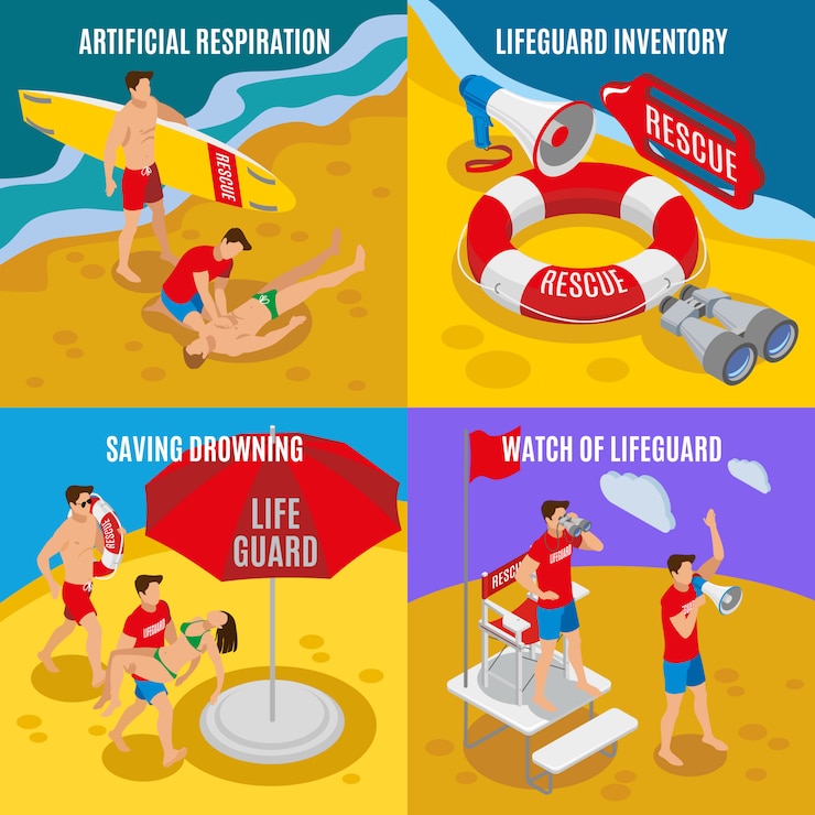 無料Vector 人工呼吸ライフガード在庫節約ライフガード等尺性組成物のdr死時計