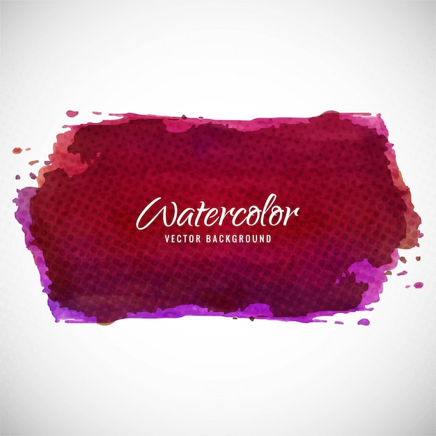 Artistic background with watercolor texture, dark red color