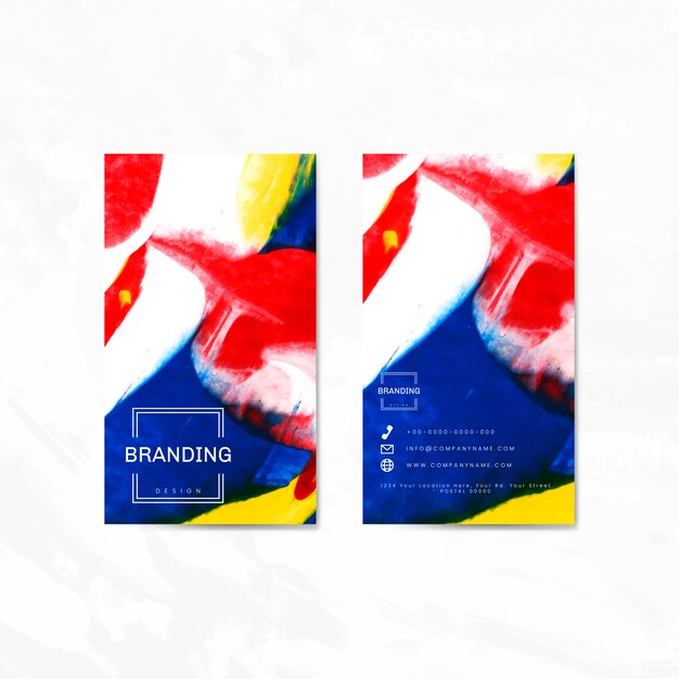 Artistic branding card