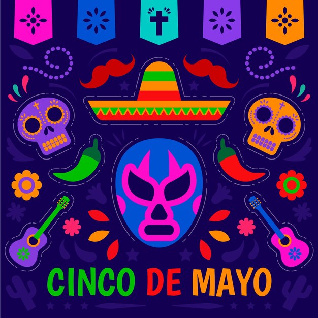 Artistic cinco de mayo style