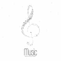 Free vector artistic clef symbol for your next musical project vector