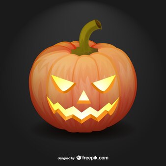 Free Vector | Happy halloween template with pumpkin