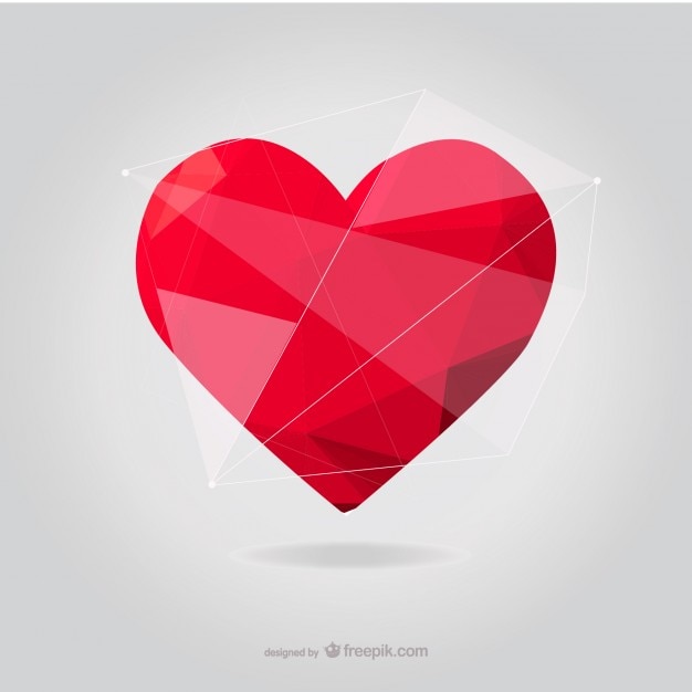 Free vector artistic heart vector