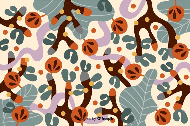 Free vector artistic nature hand-drawn background