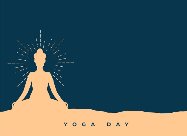 Artistic yoga day celebration background for natureinspired theme