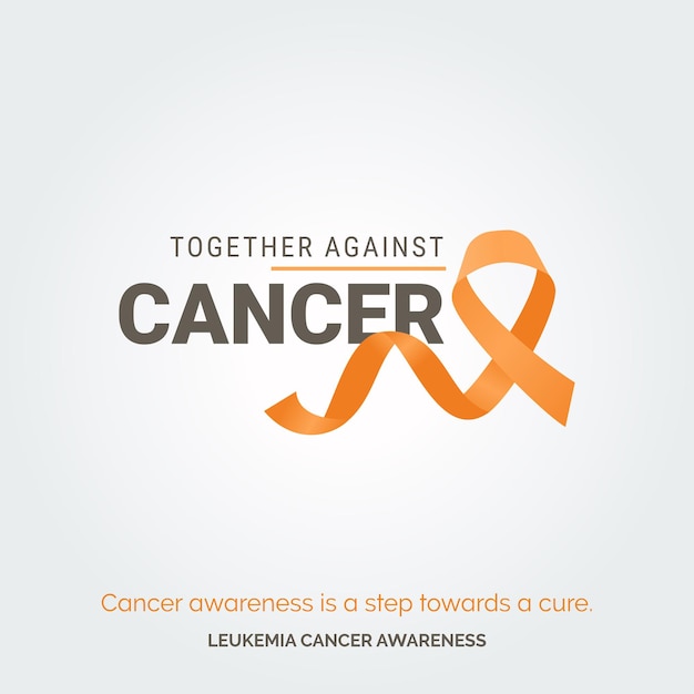 Free vector artistry for a cause leukemia cancer awareness posters