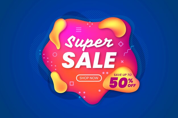 Free vector asbtract colorful sales background concept