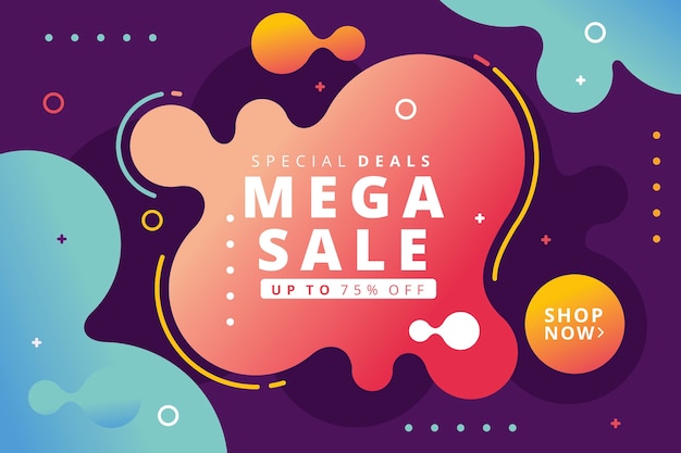 Free vector asbtract colorful sales background