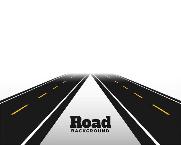 asphat road in perspective horizon