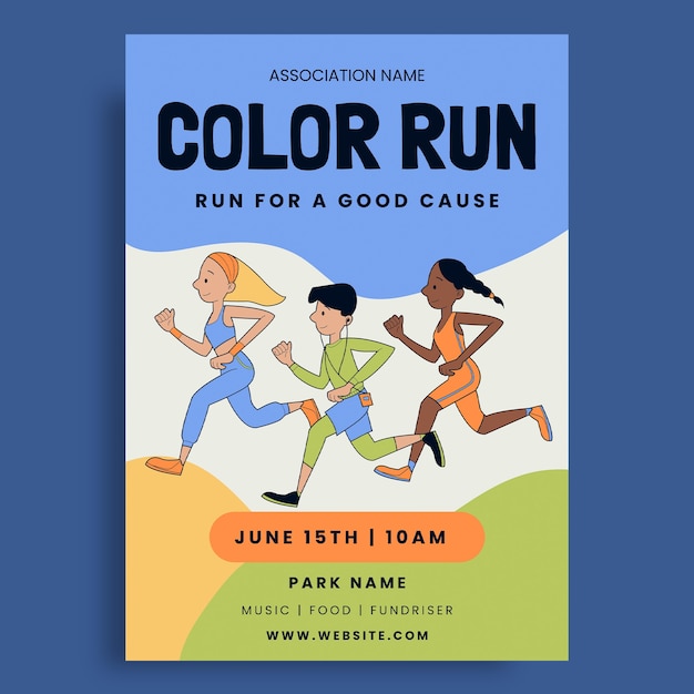 Association color run poster