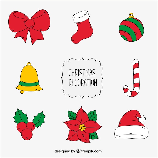 Assortment of christmas decoration