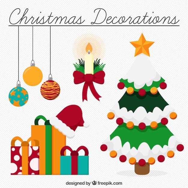 Assortimento di decorazione di natale