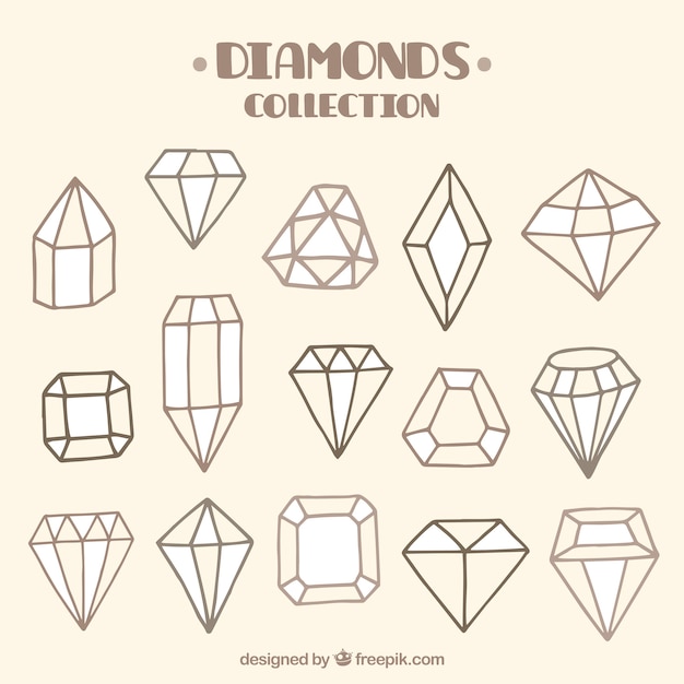 Free vector assortment of great hand-drawn gems