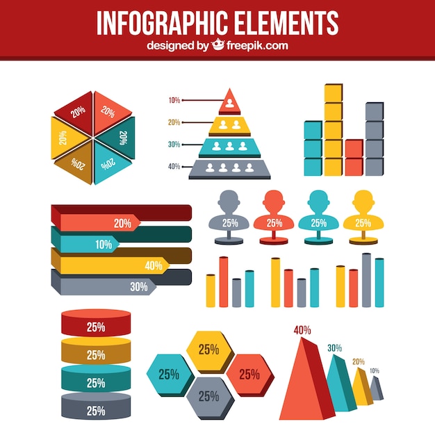 Assortment of useful infographic elements