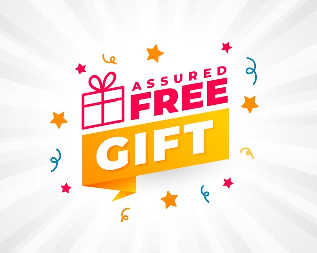 assured free gift bonus offer template in modern style