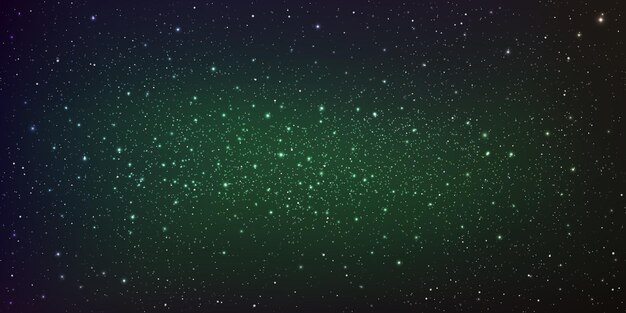 宇宙を照らすスターダストと明るく輝く星の背景の銀河のイラスト プレミアムベクター