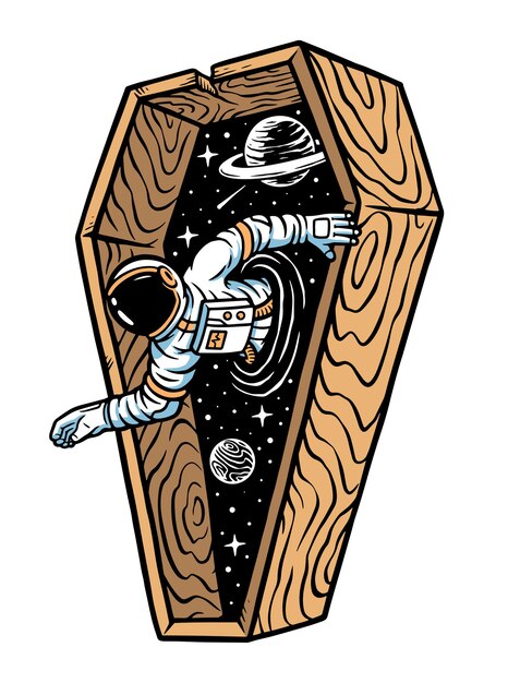 宇宙アドベンチャーペーパーアートグッドナイトカードイラスト 無料のベクター