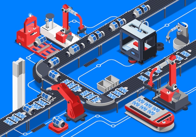 Free vector astronautics equipment isometric illustration