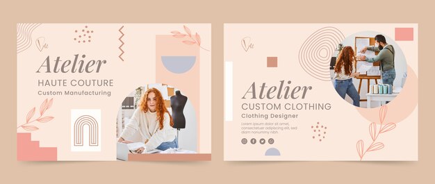 Atelier flat минимальная брошюра