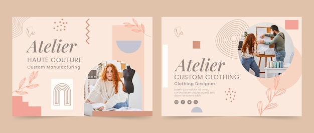 Atelier flat minimal brochure