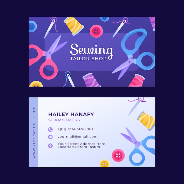 Atelier gradient business card