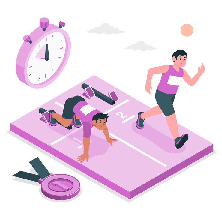 Free Vector athletics concept illustration